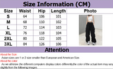 HiqdressWomen Y2K Cargo Pants Solid Low Waist Sweatpants Drawstring Wide Leg Baggy Trousers 2023 Summer Streetwear Punk Casual Tech Pant