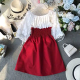 Women Dresses Summer Stitching Dress Sexy Dress Western Style Vestido De Mujer Femme Robe