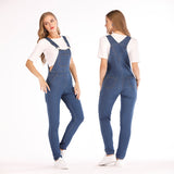 birthday outfit Women's New Casual Fashion Denim Suspender Pants Women's Pants plus Size Women's Pants Solid Color Jeans