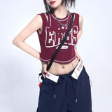 concert outfit American Retro Straight Wide-Leg Pants Letter Embroidered Waist Jazz Hip Hop Casual Pants Loose Street Casual Pants