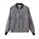 outfit inspo New Loose Retro American Coat Brown Lapel Short Motorcycle Jacket Casual Street Leather Coat