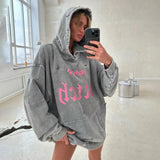 HiqdressY2K Hoodies Tops Streetswear 2023 Women Fall Clothes Sexy T Shirts Casual Blouses Fashion Sweatshirts Hooded Baggy Tops