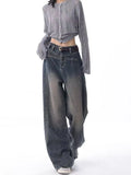 Y2k Vintage Baggy Woman Jeans Oversize Casual Kpop Denim Pants Korean Fashion Streetwear Harajuku Trousers Spring