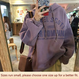 Loose Velvet Thickened Wide Brim Women Underwear Student Top Korean Style Casual Polyester Fabric Long Sleeve Sweatersweater