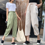 Womens Harem Pants Ladies Vintage Streetwear Cargo Trousers Korean High Waisted Casual Bottoms 2022 Women Clothing Sweatpants