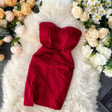 Women A-line Sexy Dress V-Neck Spaghetti Strap Backless Mini Dresses Soild Color Vestidos Slim Trend 2020 High Waist For Party