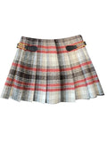 Summer Women Preppy Style Vintage Mini High Waist A-line Plaid Pleated Skirt Gyaru 2000s Aesthetic Tide Y2k Streetwear Grunge