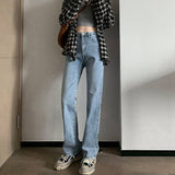 vintage spring 2022 womens fashion high waist Women's Wide leg jeans baggy woman denim capris Pants jean mom jeans trousers