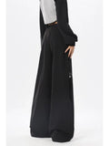 Y2K Black Cargo Pants Women Baggy Punk Style Zipper Trouser Hip Hop Gyaru Streetwear High Waist Pant Techwear Hollow Out