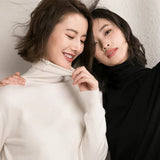 Autumn Winter Sweater Turtleneck Slim Fit Basic Pullovers 2023 Fashion Korean Knit Tops Bottoming Womens Sweater Stretch Jumpers