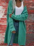 New In Sweater Long Cardigan Solid Color Women's Tops Knitted Sweaters Female Long Sleeve Jumpers Coats Jackets Women's Clothing