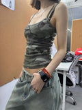 Camouflage Minimalist Short Camisole Summer Outerwear New Fashion Streetwear Spicy Girl Slim Fit y2k Crop Top Women Tank Top