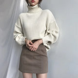 Autumn Winter Turtleneck Sweater Women Pullover Korean Fashion Long Sleeve Knitwear Sweaters For Women 2023 Ladies Tops Loose