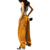 Cargo Pants Y2K Clothes Loose Drawstring Low Waist Joggers Trousers Women Casual Outfits Streetwear Baggy Wide Leg Sweatpants