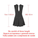 Sleeveless Blazer Dress Sexy Gray Office Lady Bodycon Corset Dress Slim Night Party Dresses Women Clothing