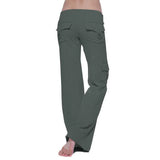 Dropshipping Cargo Pants Women Pants Strong Elastic Wide Leg Trousers Female Soft Joggers Sports Drawstring Straight Sweatpants