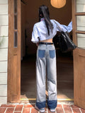 New Women Vintage Japanese Harajuku Fashion Baggy Denim Pants Cyber Jeans Y2k Streetwear Low Waist Long Trousers 2000s Aesthetic