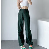 Thin style loose cargo pants women's high waist casual  paper bag pants lace-up trousers 2023 summer new cargo pants for women