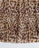 Sexy Leopard Print Gauze Sling Dress Women Sleeveless Backless Hip Package Party Dresses Female Summer Fashion Evening Robe