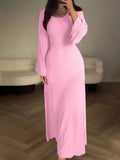 Vintage Long Dresses Women Autumn Long Sleeve Evening Dresses Female Elegant Bandage Maxi Dress Ladies Tight Party Prom Vestidos