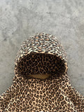 Y2k Leopard Print Vintage Hoodies Women American Retro Fashion Streetwear Hiphop Oversized Hooded Sweatshirt Autumn