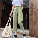 Womens Harem Pants Ladies Vintage Streetwear Cargo Trousers Korean High Waisted Casual Bottoms 2022 Women Clothing Sweatpants