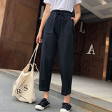 Womens Harem Pants Ladies Vintage Streetwear Cargo Trousers Korean High Waisted Casual Bottoms 2022 Women Clothing Sweatpants