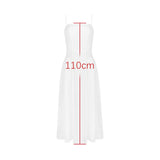 Summer Elegant Dresses for Women New Arrivals White Long Party Dresses Hollow Out Flare Female Clothing