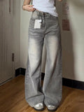 Y2k Vintage Baggy Jeans Woman's Korean Fashion Denim Pants Harajuku Kpop Streetwear Trousers Japanese 2000s Style Spring