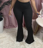 Women High Waist Large Casual Solid Color Jogger Pants 2023 Elastic Wide Leg Flare Pants Leggings Trousers Draped Sweatpants