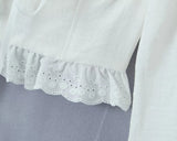 Summer Lantern Sleeve White Crop Top Elegant Back Lace Up Tops Casual Streetwear Blouse Women Tops