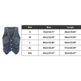 Fashion Retro Y2K Denim Vest V Neck Button Pocket Slim Short Denim Vest Women's Sleeveless Denim Jacket Vest Top Streetwear