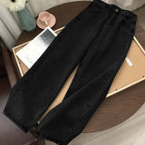 Streetwear High Waist Women's Fashion Jeans Woman Girls Women Wide Leg Pants Trousers Female Jean Femme Denim Bagge Mom Jeans