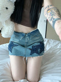 Summer Women American Vintage Mini Jean Denim Skirt Y2k Streetwear Cyber Punk 2000s Coquette Harajuku Fashion Gyaru Hot Sexy New