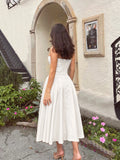 Casual Holiday Dresses  Midi Elegant Party Dresses Spaghetti Strap Female Long Dress Summer Women Clothing