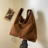 Autumn/Winter Retro Women's Bag Hot Selling Large Capacity Suede Shoulder Bag Solid Color Simple Casual Commuter Bag Сумка