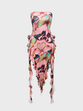 Y2k Multicolor Dress Midi Dress