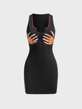 Y2k Black Hand print Dress Mini Dress