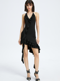 Y2k Balletcore Black Ruffles Dress Mini Dress